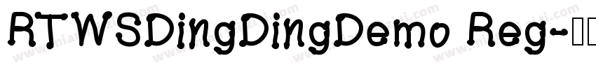 RTWSDingDingDemo Reg字体转换